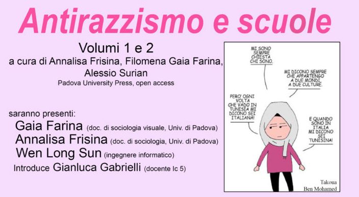 Presentazione Antirazzismo e scuole Volumi 1 e 2: 8 maggio  2024